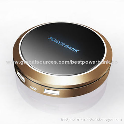 2014 newest high-end gift business gift 7,800mAh uniqpue portable ower bank with 2 USB port